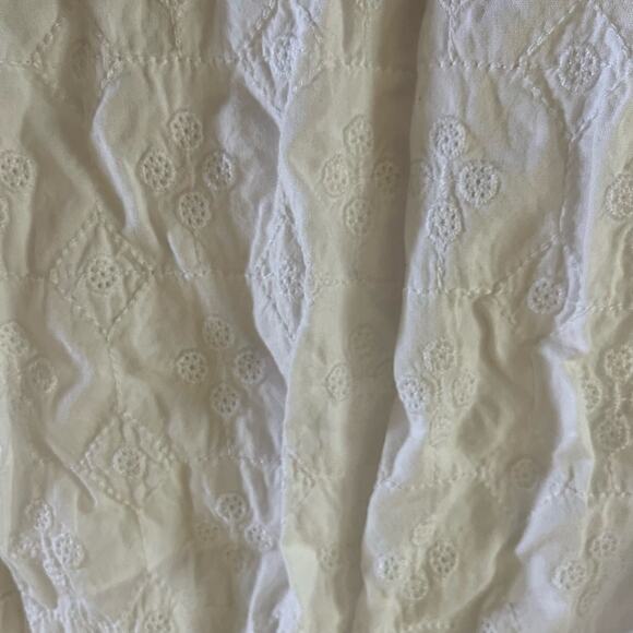 NWT Old Navy White Embroidered Tie Shoulder Mini Sun Dress Wmns XS Bridal Grad - Picture 5 of 10